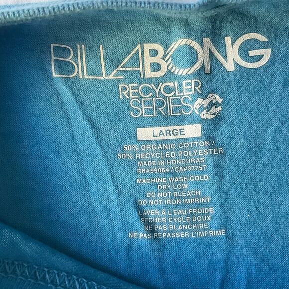 Billabong Men’s Short Sleeve Screw Neck T-shirt size L, Blue - Picture 5 of 7